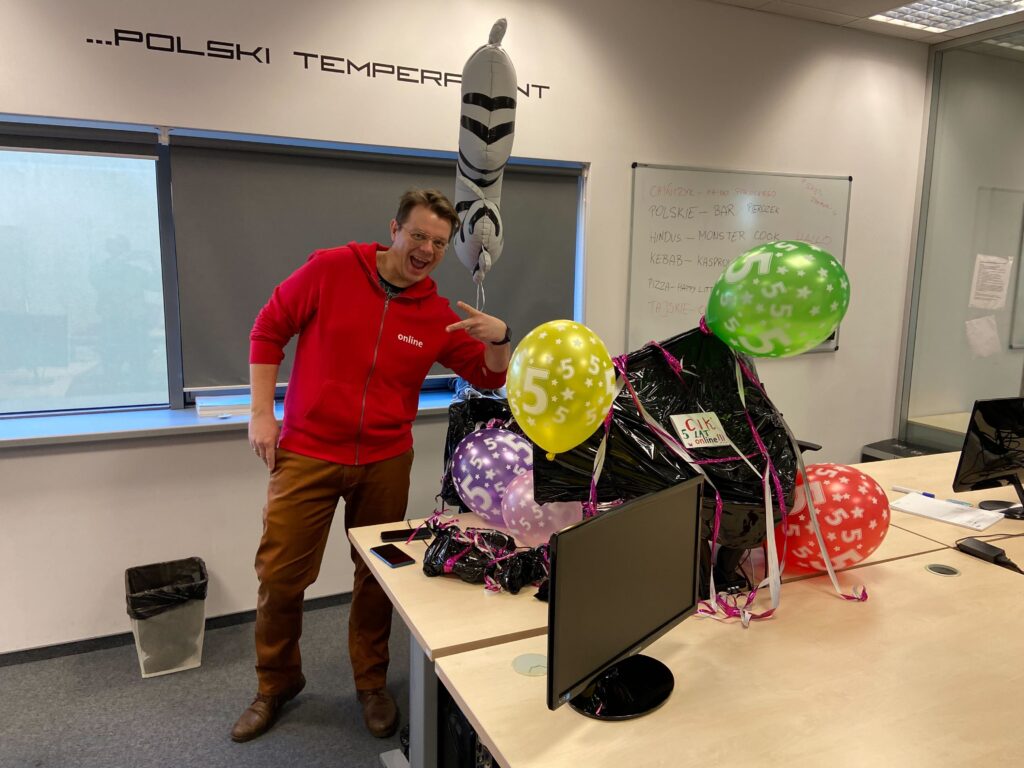 5 Jahre Jubiläum von Krzysztof Cichopek, unserem Software Engineer aus Polen